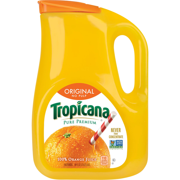 Tropicana Orange Juice No Pulp 89oz