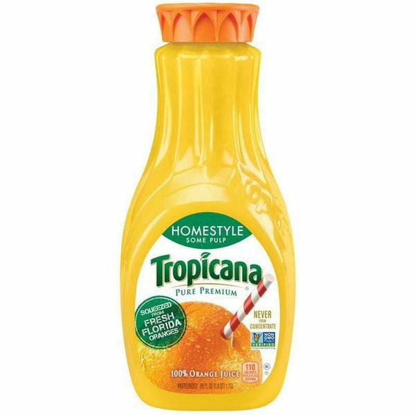 Tropicana orange juice homestyle some pulp 59oz (4769209680009)