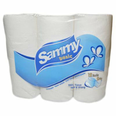 Sammy Basic Toilet paper 2 ply - 12 rolls