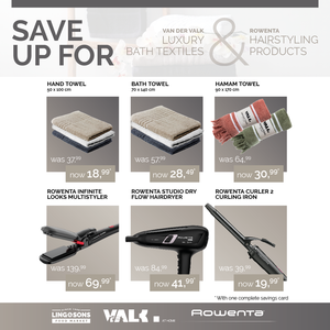 Save up for Van der Valk & Rowenta products!