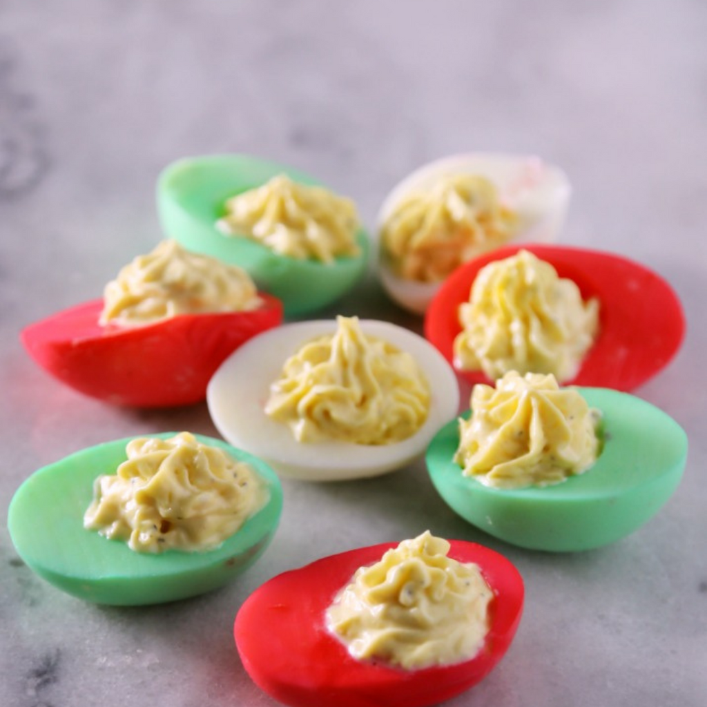 Holiday Deviled eggs