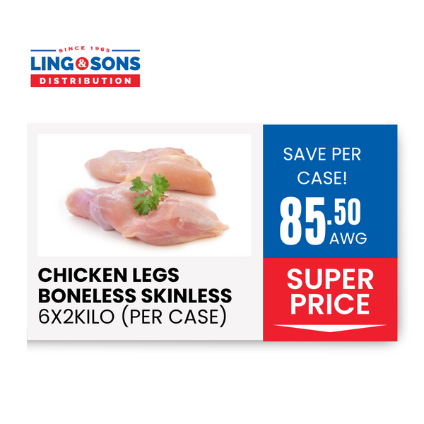 Chicken Legs Boneless/Skinless 6x2Kilo