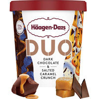 Haagen-Dazs Duo Dark Chocolate & Salted Caramel Crunch 420ml