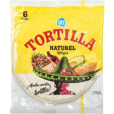 AH Tortilla Wraps Naturel 6 stuks
