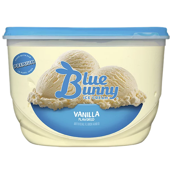 Blue Bunny Ice Cream Vanille 48oz