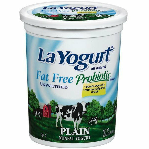La yoghurt plain no fat 32oz (4769208270985)