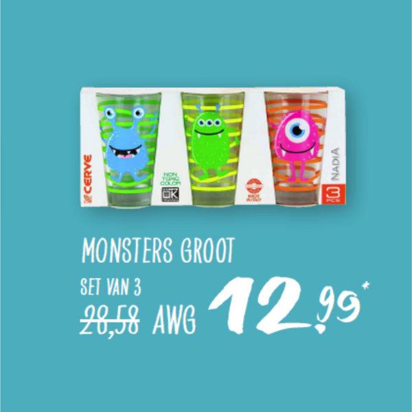 Monsters Large Set of 3