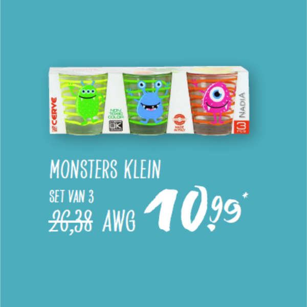 Monsters Small Set of 3