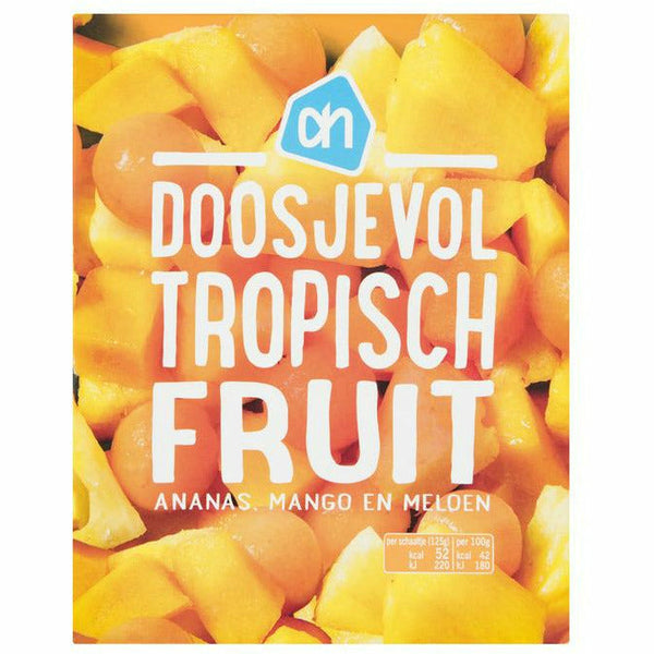 AH Doosjevol Tropisch Vruchten 250 gr