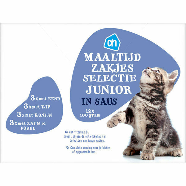 AH Maaltijd Zakjes Selectie Junior In Saus 12-pack