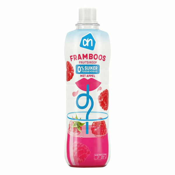 AH Siroop Framboos 0% Suiker 750 ml