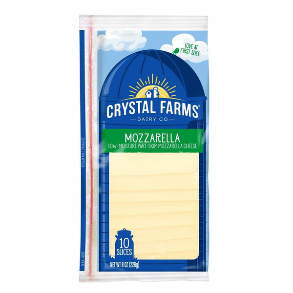 Crystal Farms Mozzarella Slices 8 oz