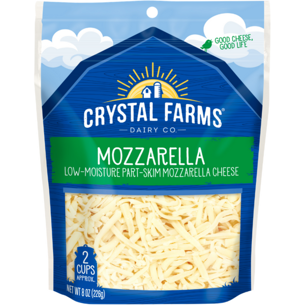 Crystal Farms Mozzarella Shredded 8oz