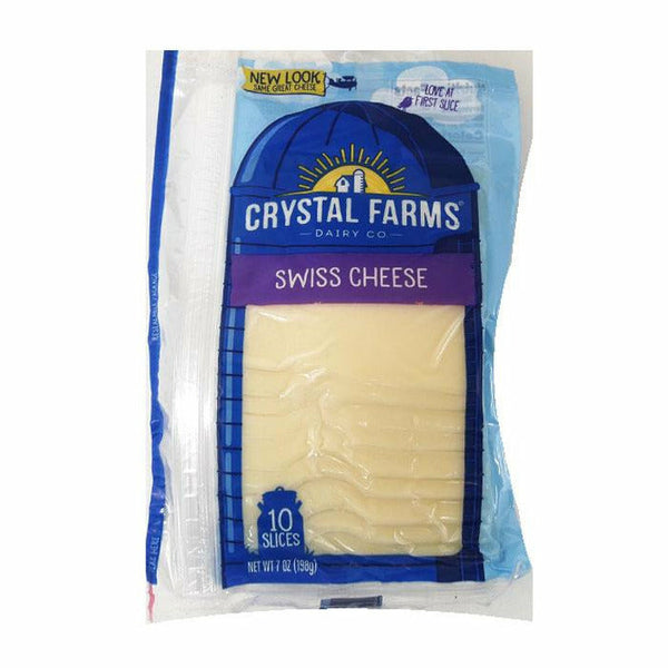 Crystal Farms Swiss Cheese Slices 7 oz