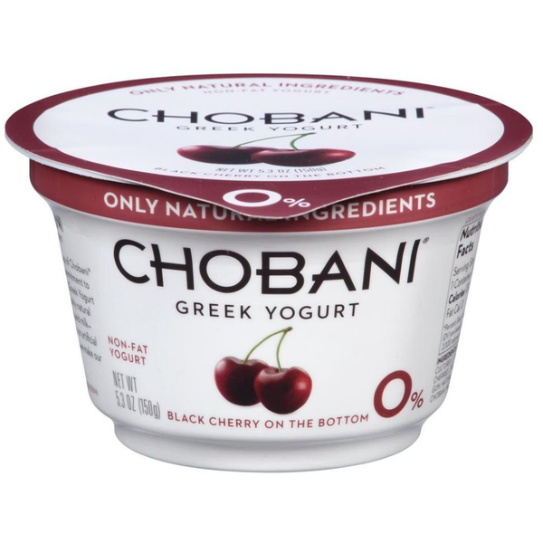 Chobani Greek Yogurt Black Cherry o% No Fat 5.3 oz
