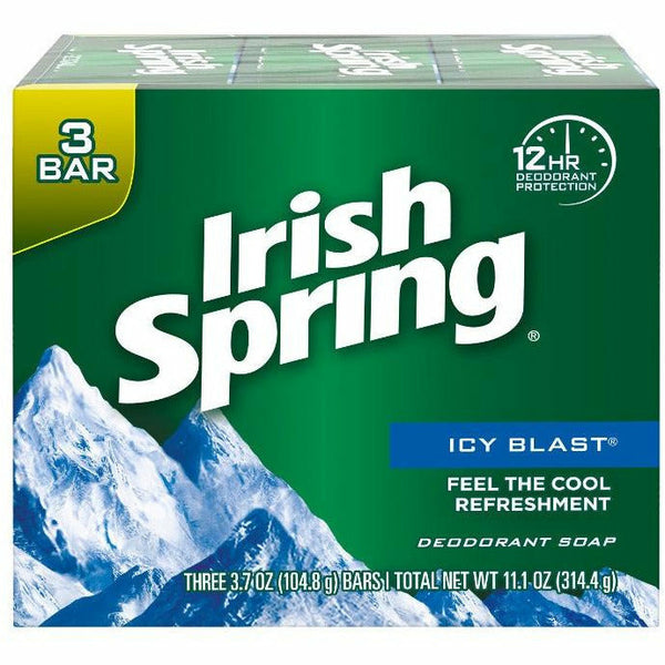 Irish Spring Icy Blast 3 bars - 4 oz