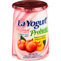 La Yogurt Original Peach 6 oz