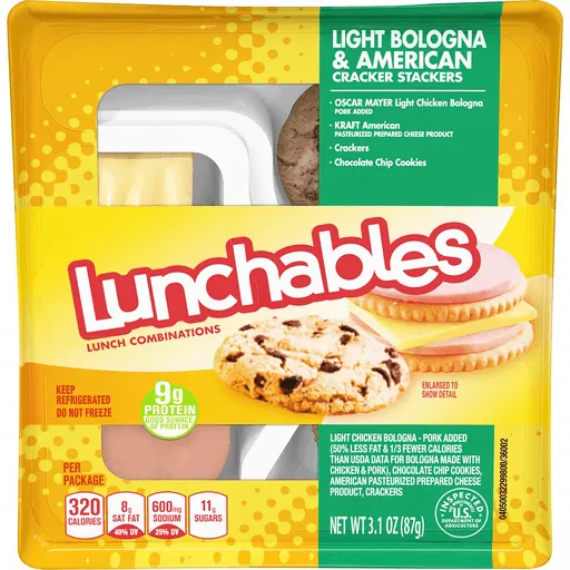 Lunchables Light Bologna & American Cracker Stackers 3.1 oz