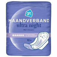 AH Maandverband Ultra Night 10x