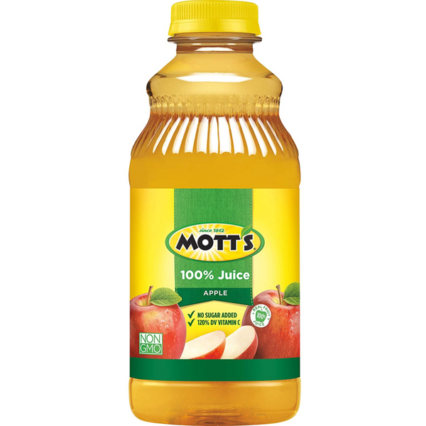Motts Apple Juice 100% 32 oz