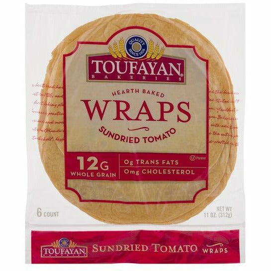 Toufayan Wraps Sundried Tomato 10 oz