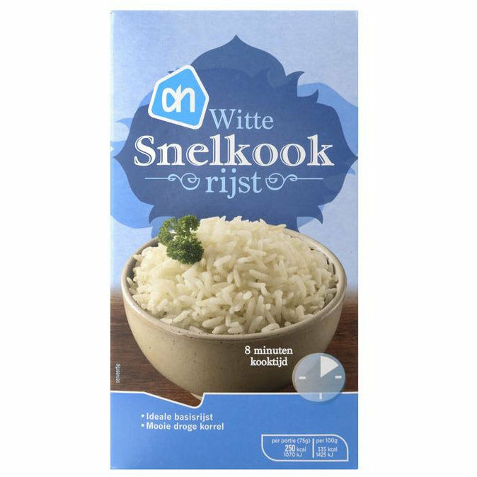 AH Witte Rijst Snelkook 400 gr – Ling & Sons Food Market
