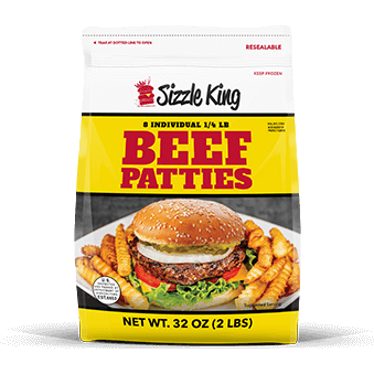 Sizzle King Beef Patties 4LBS